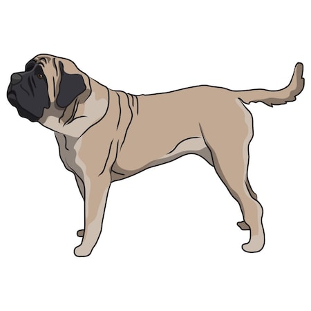 Signmission Mastiff Dog Decal, Dog Lover Decor Vinyl Sticker D-12-Mastiff